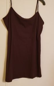 NWT AMBIANCE BROWN TANK TOP